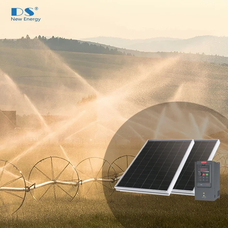 194.9KW सौर पैनल को कॉम्बिनर बॉक्स के साथ 110kW एसी वाटर पंप सिस्टम से संचालित किया गया